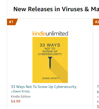 No 1 New Release in Viruses and Malware